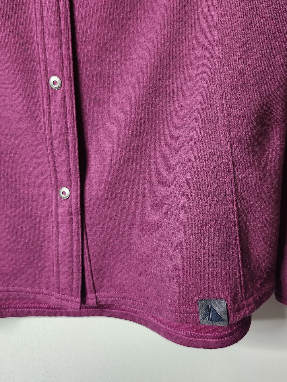 LL Bean Polartec Womens Large Jacket Snap Front Pockets Outdoor Layer Fall Warm - Picture 5 of 13